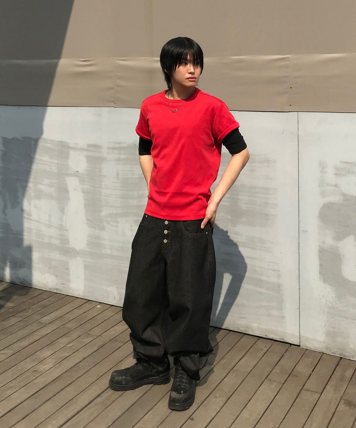 기철(KICHUL) All Day Soft T-shirt (Red)
