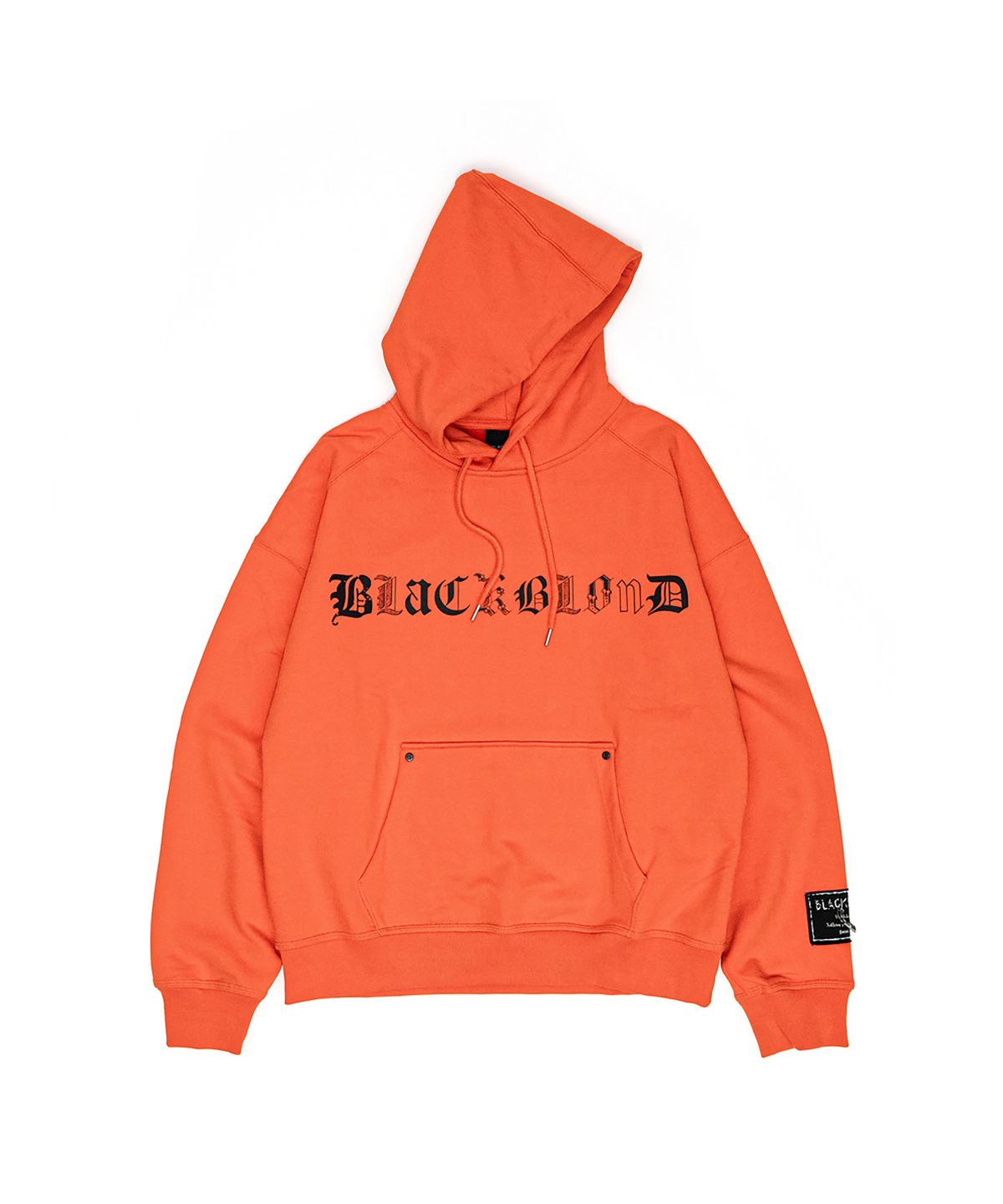 블랙블론드(BLACKBLOND) 비비디 엔틱 로고 후디 (오렌지)