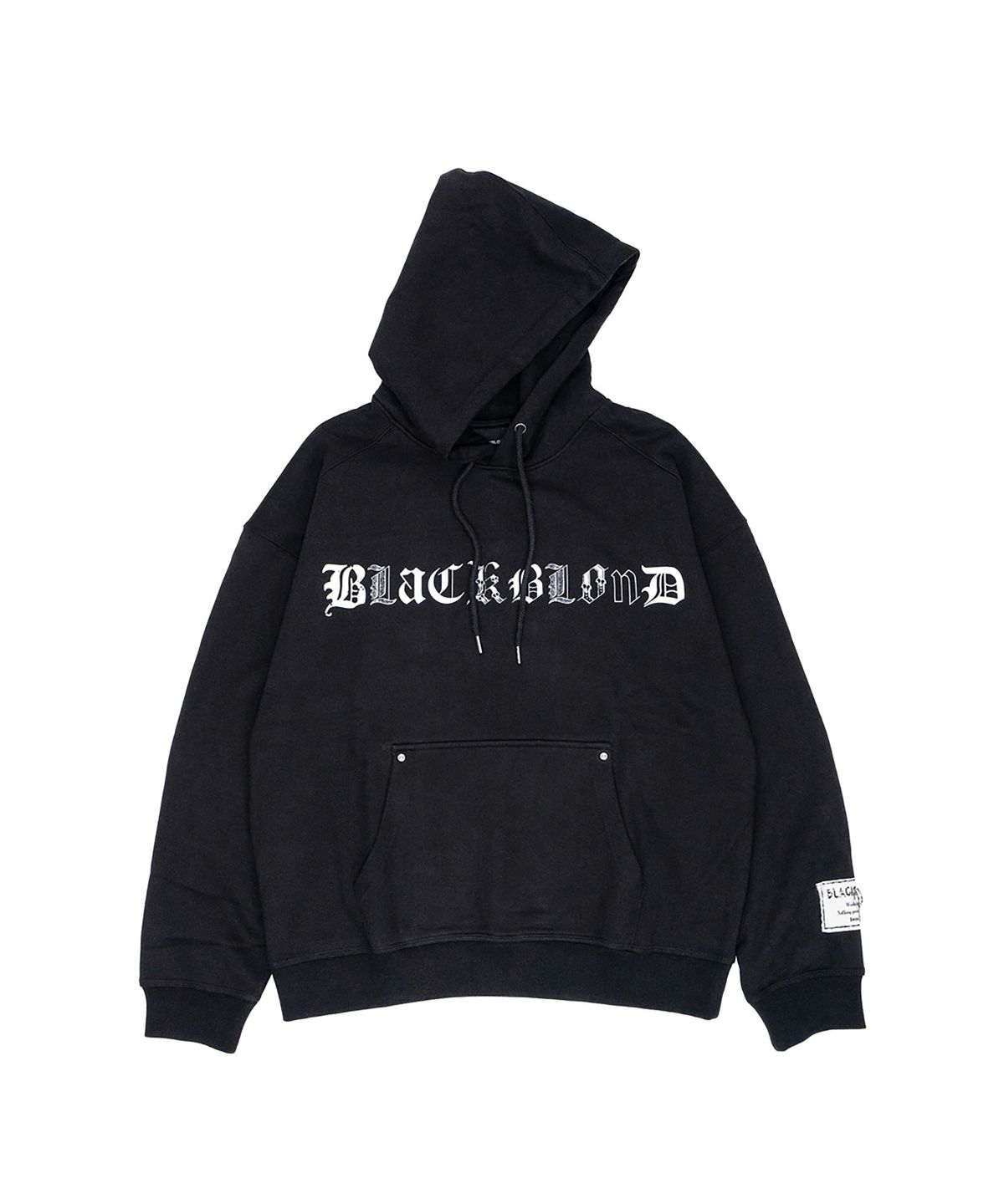 블랙블론드(BLACKBLOND) 비비디 엔틱 로고 후디 (블랙)