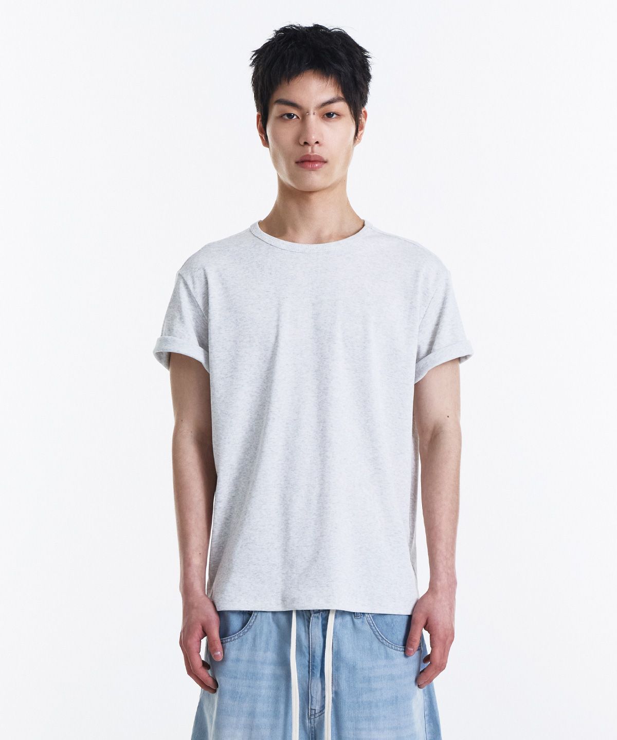 기철(KICHUL) All Day Soft T-shirt (Melange White)