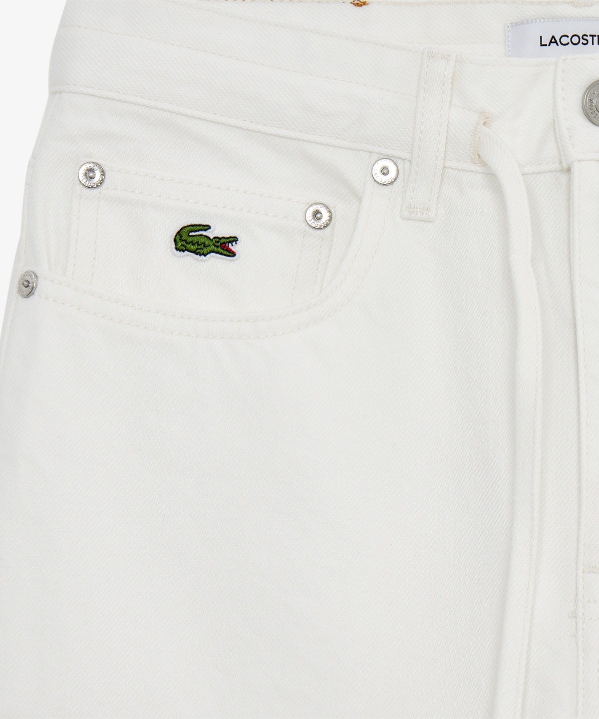 라코스테(LACOSTE) 여성 에센셜 와이드핏 데님팬츠 HF2448-56G 001