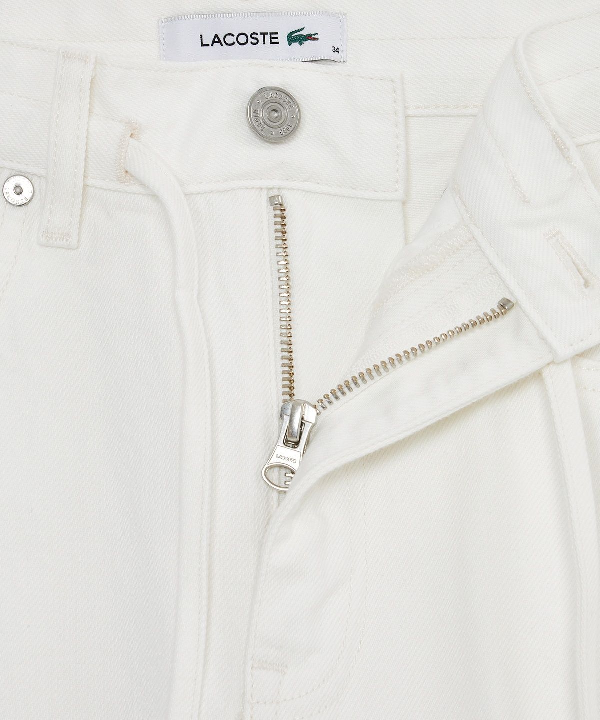 라코스테(LACOSTE) 여성 에센셜 와이드핏 데님팬츠 HF2448-56G 001