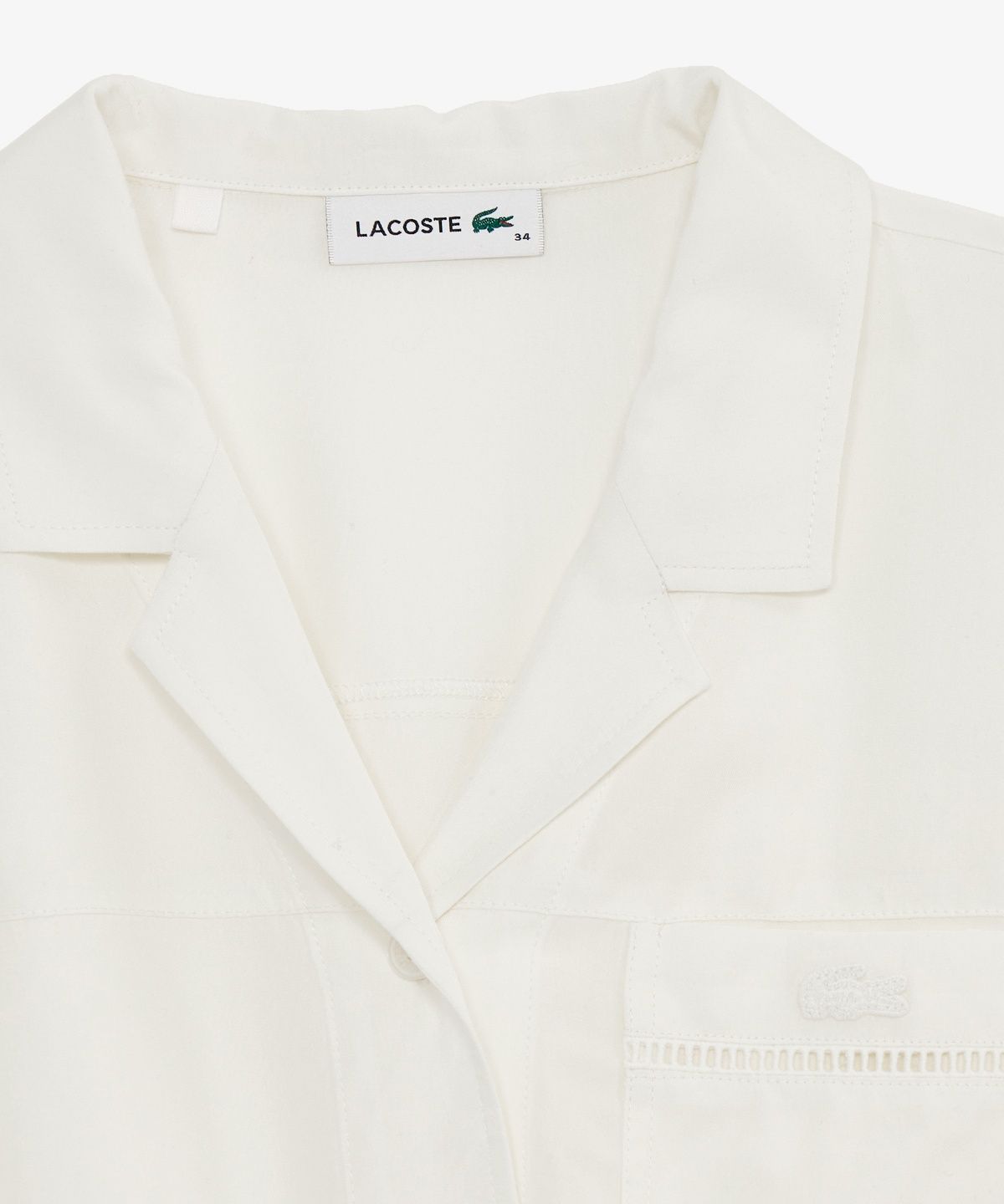 라코스테(LACOSTE) 여성 오픈워크 디테일 셔츠드레스 EF236E-56G S7G