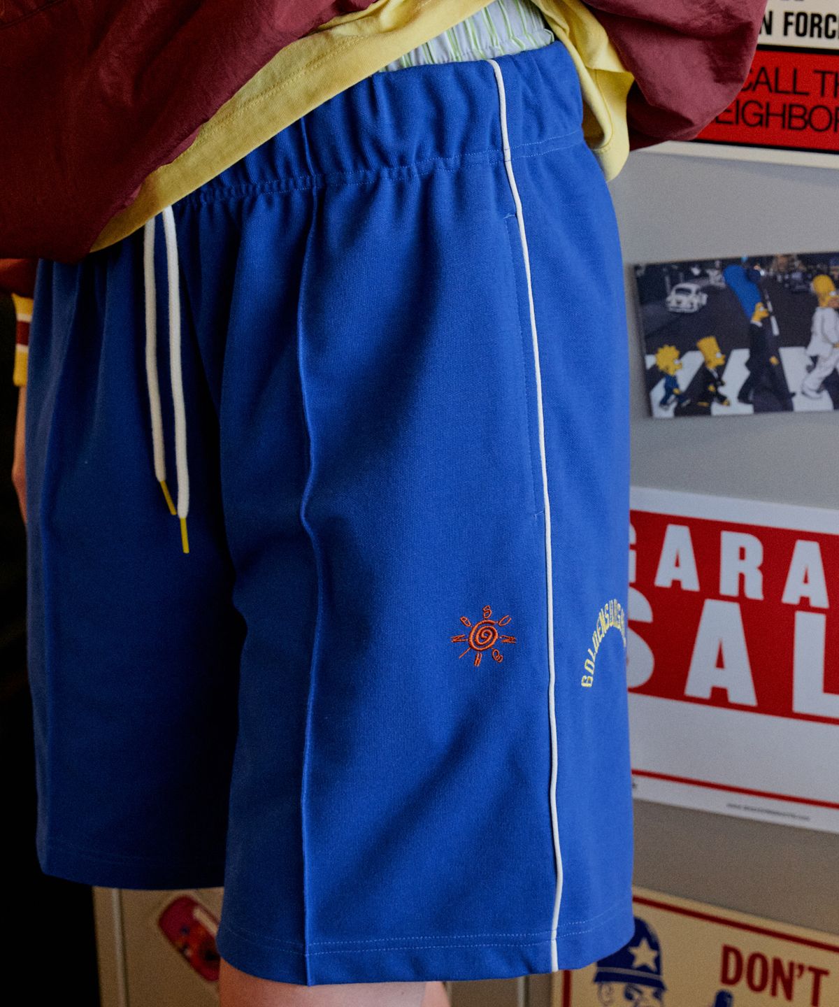 골든선샤인(GOLDEN SUNSHINE) GOLDEN TRACK SHORTS_ROYAL BLUE