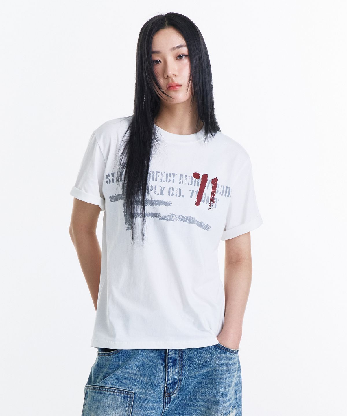 기철(KICHUL) 71-Node T-shirt (White)
