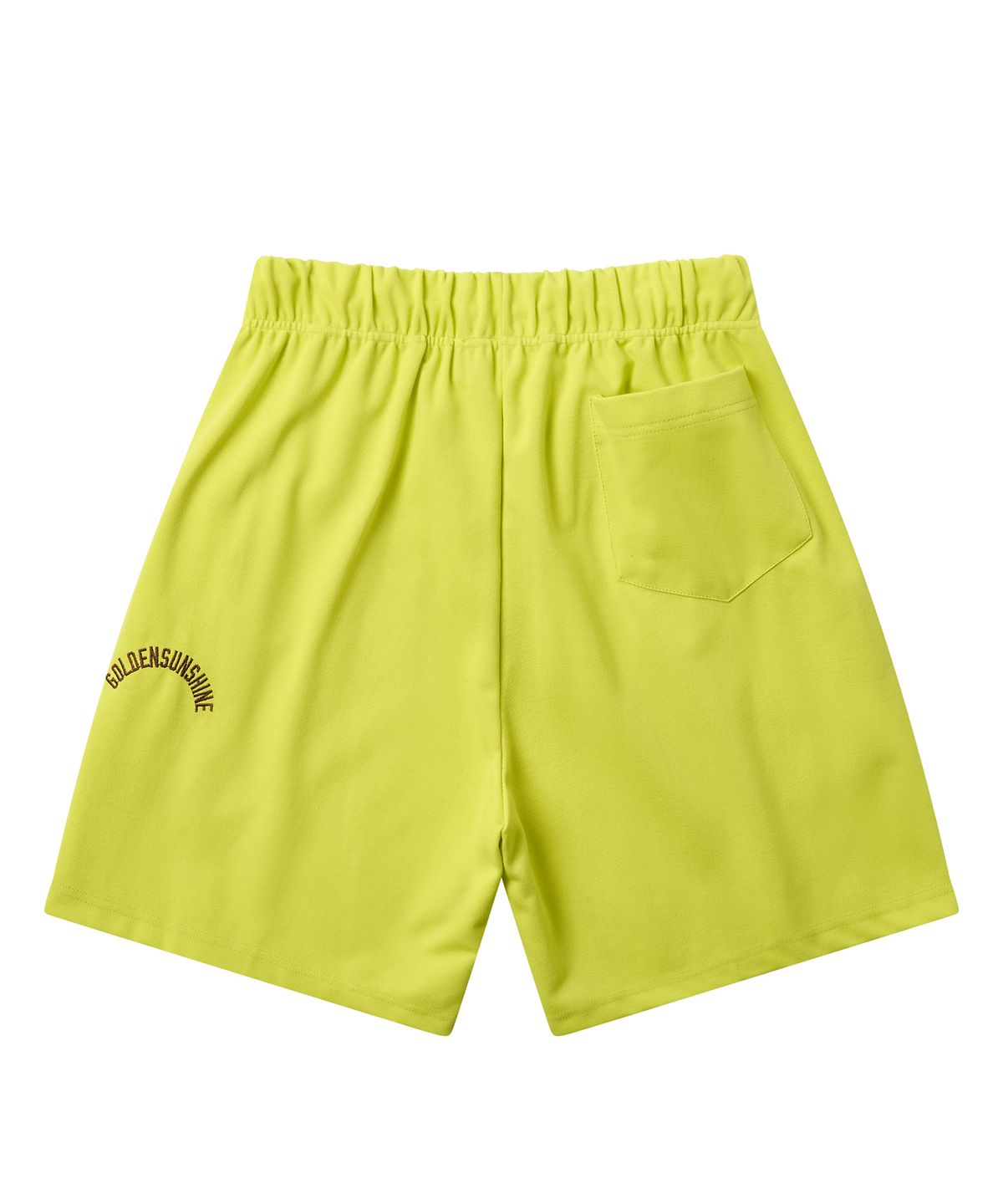 골든선샤인(GOLDEN SUNSHINE) GOLDEN TRACK SHORTS_LIME YELLOW