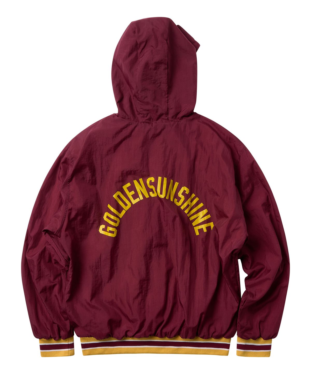 골든선샤인(GOLDEN SUNSHINE) WINDBREAKER ANORAK HOODIE_RED BURGUNDY