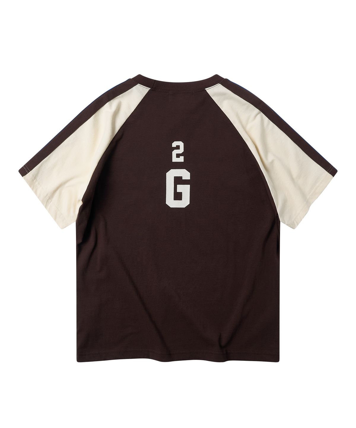 골든선샤인(GOLDEN SUNSHINE) 2G RAGLAN TEE_CHOCOLATE BROWN