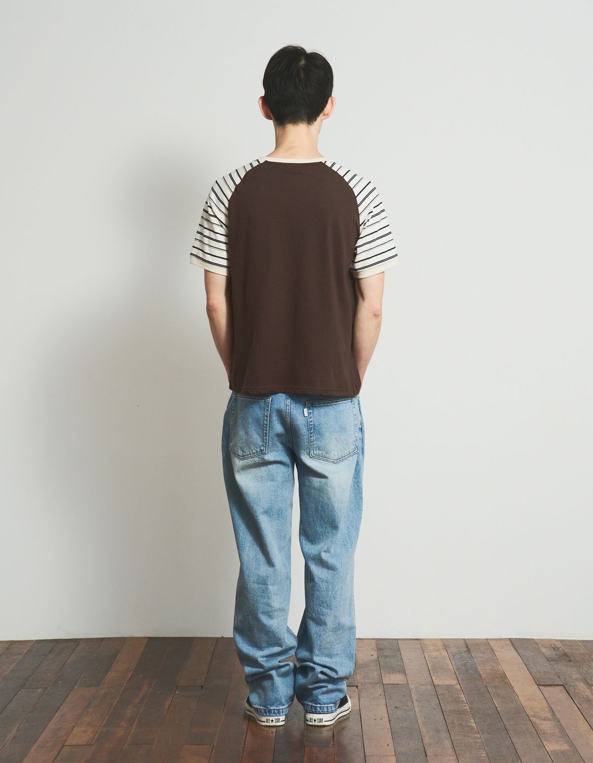 로어즈(LORES) Raglan Paneled Tee - Brown