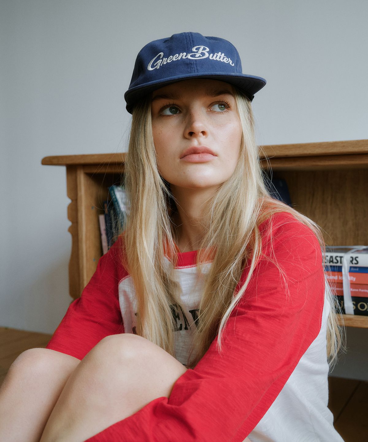 그린버터(GREENBUTTER) Slub Raglan Tee (Red)