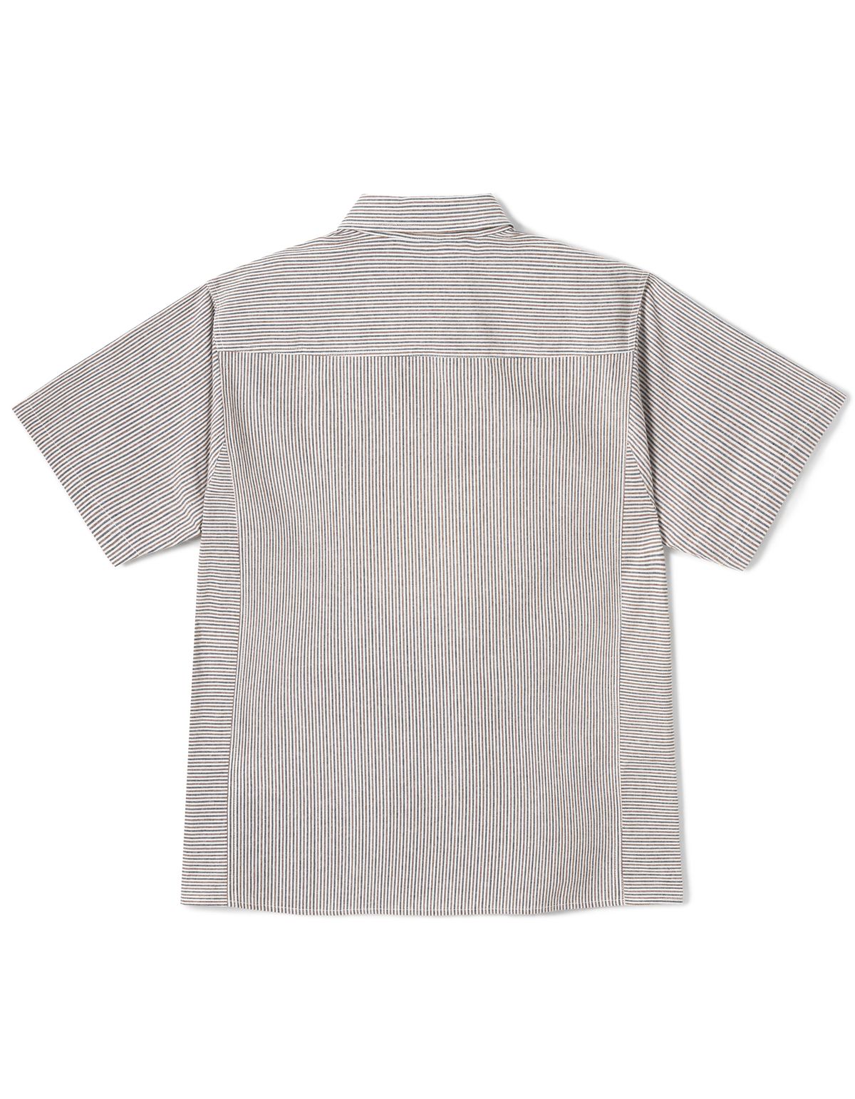 로어즈(LORES) Paneled S/S Shirts - Navy