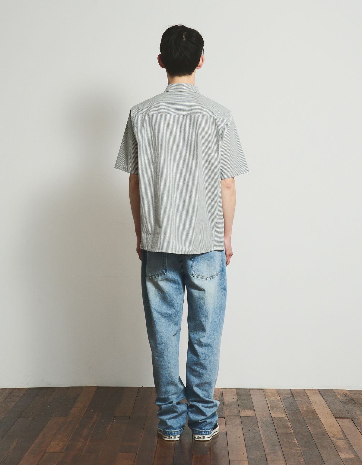 로어즈(LORES) Paneled S/S Shirts - Green