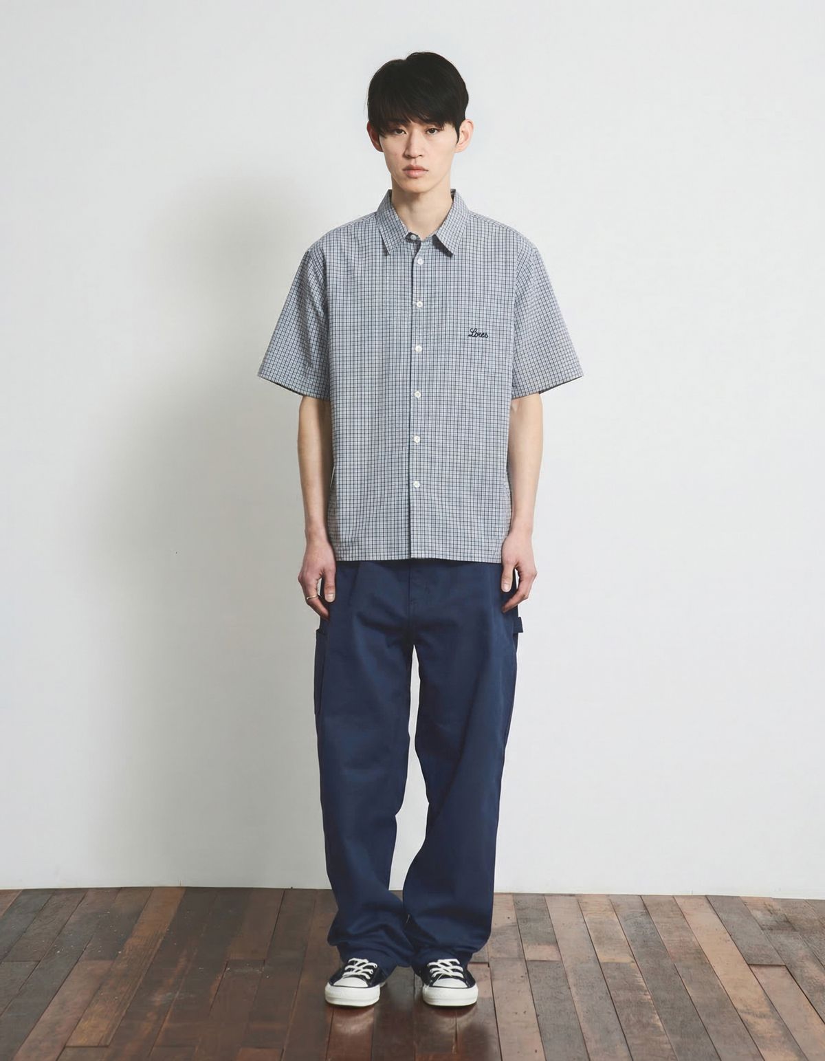 로어즈(LORES) Mini Plaid S/S Shirts - Blue