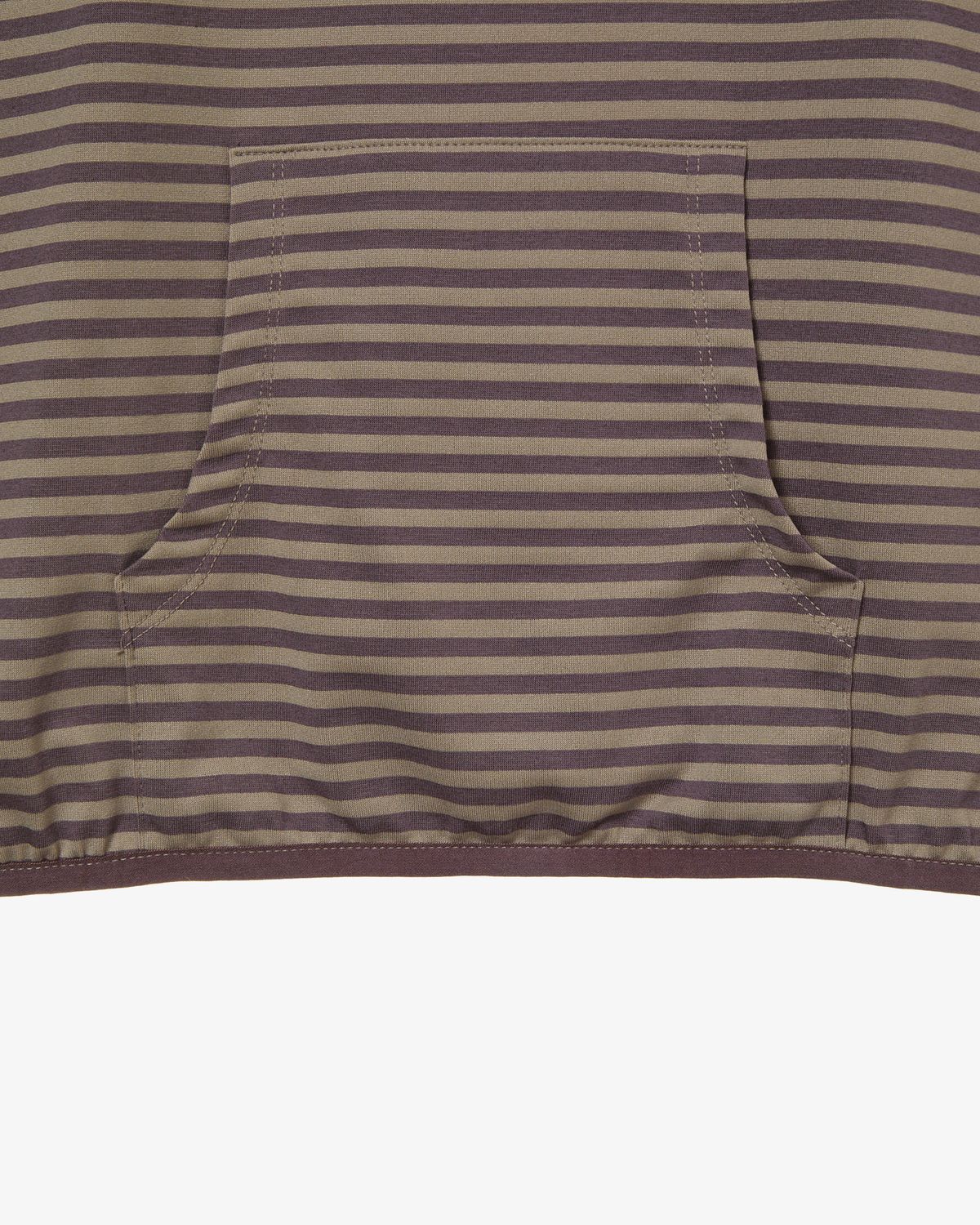에이이에이이(AEAE) STRIPE HALF SLEEVE HOODIE [PURPLE]
