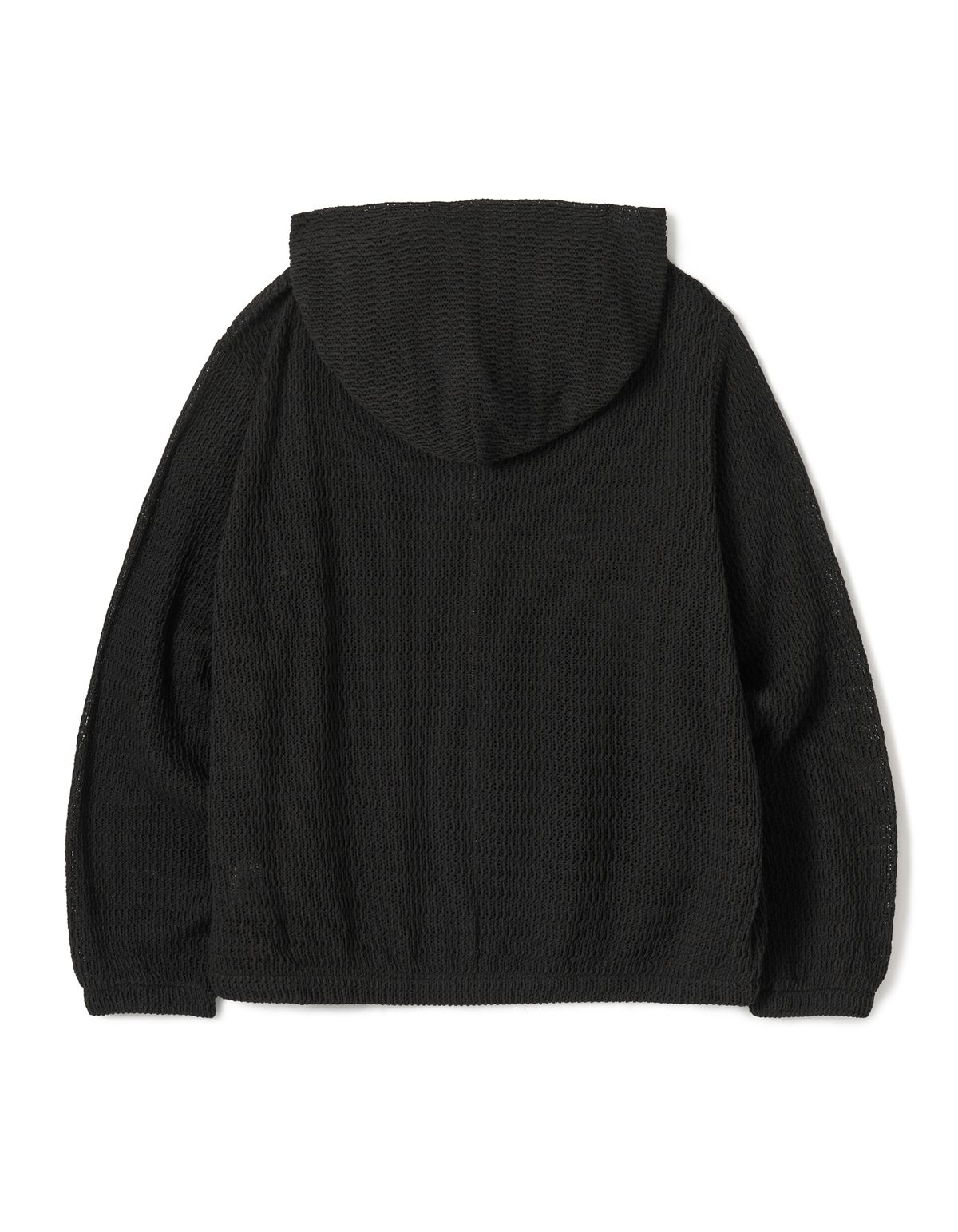 로어즈(LORES) Mesh Zip Hoodie - Black
