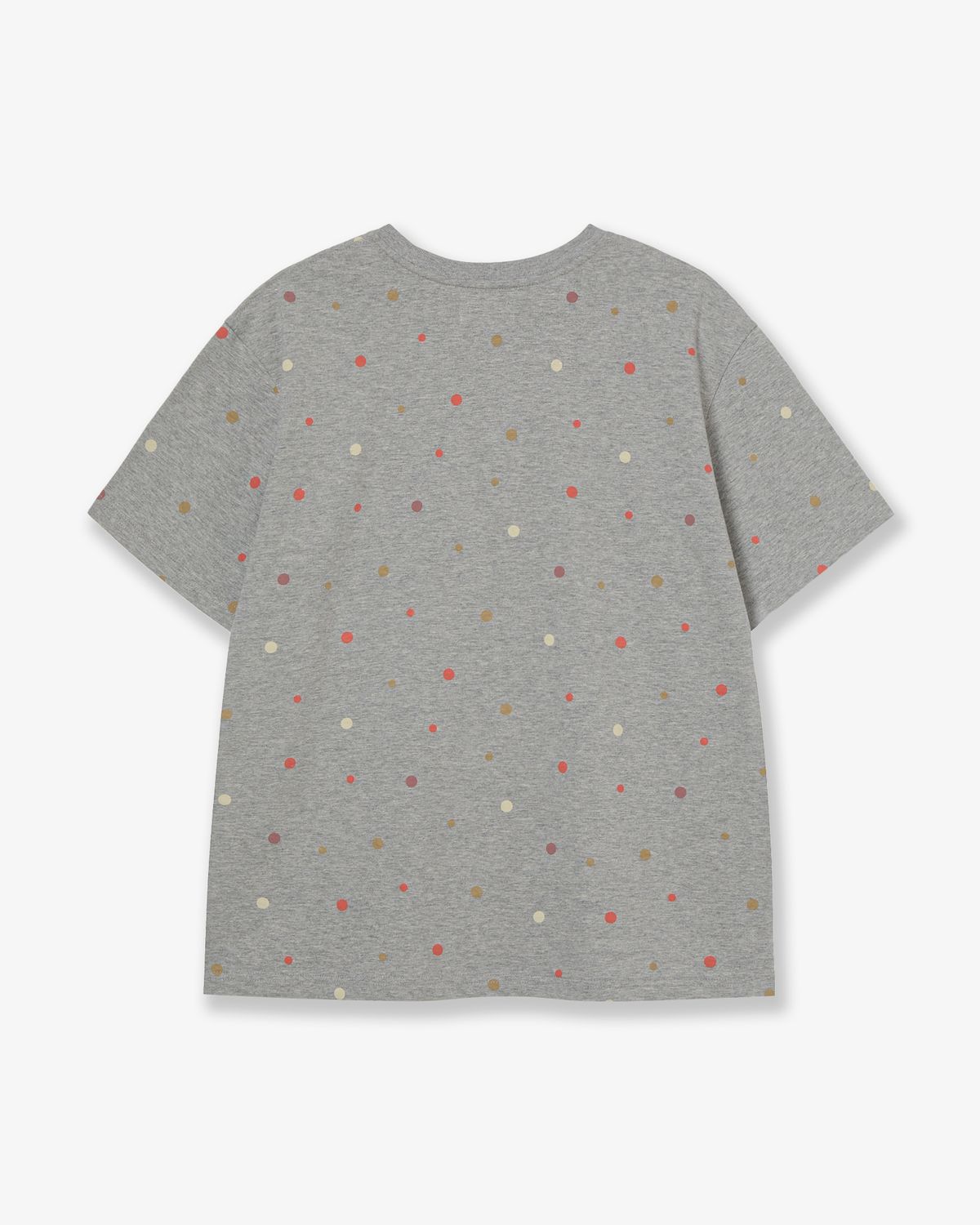에이이에이이(AEAE) WEB LOGO COLOR DOT T-SHIRTS [MELANGE GREY]