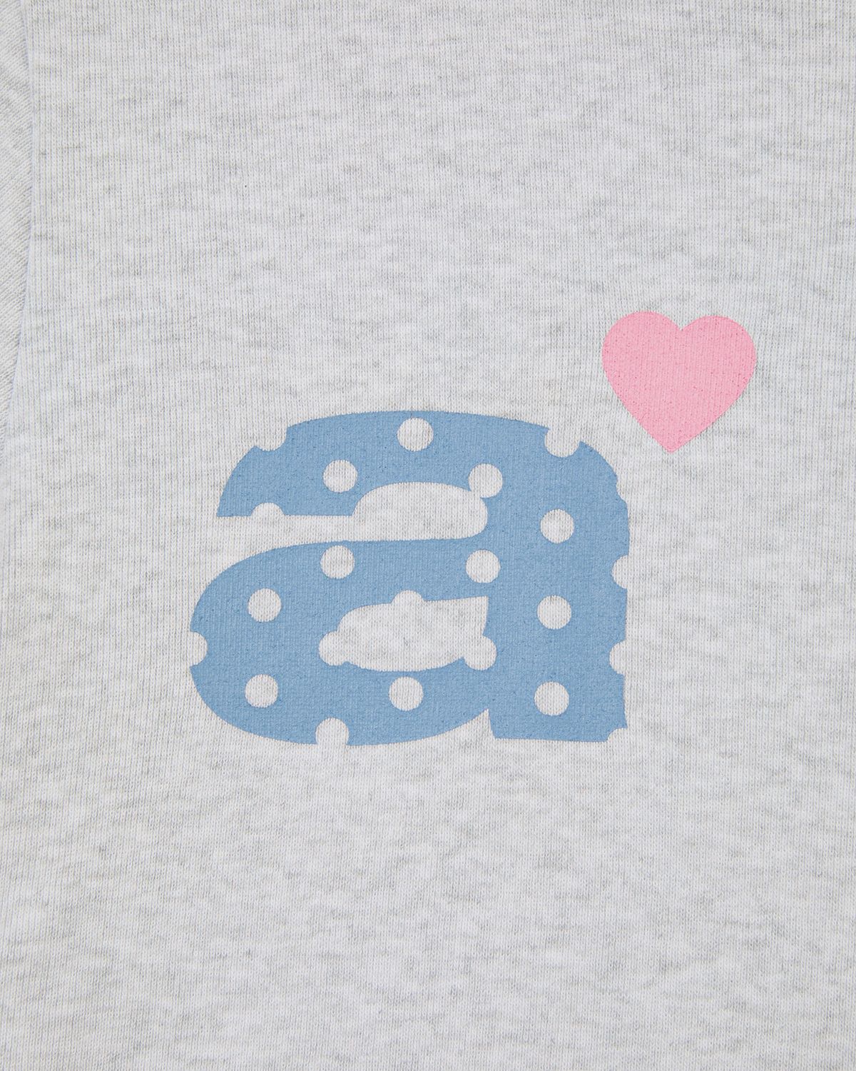 에이이에이이(AEAE) DOT SMALL LETTER TEE [LIGHT GREY]