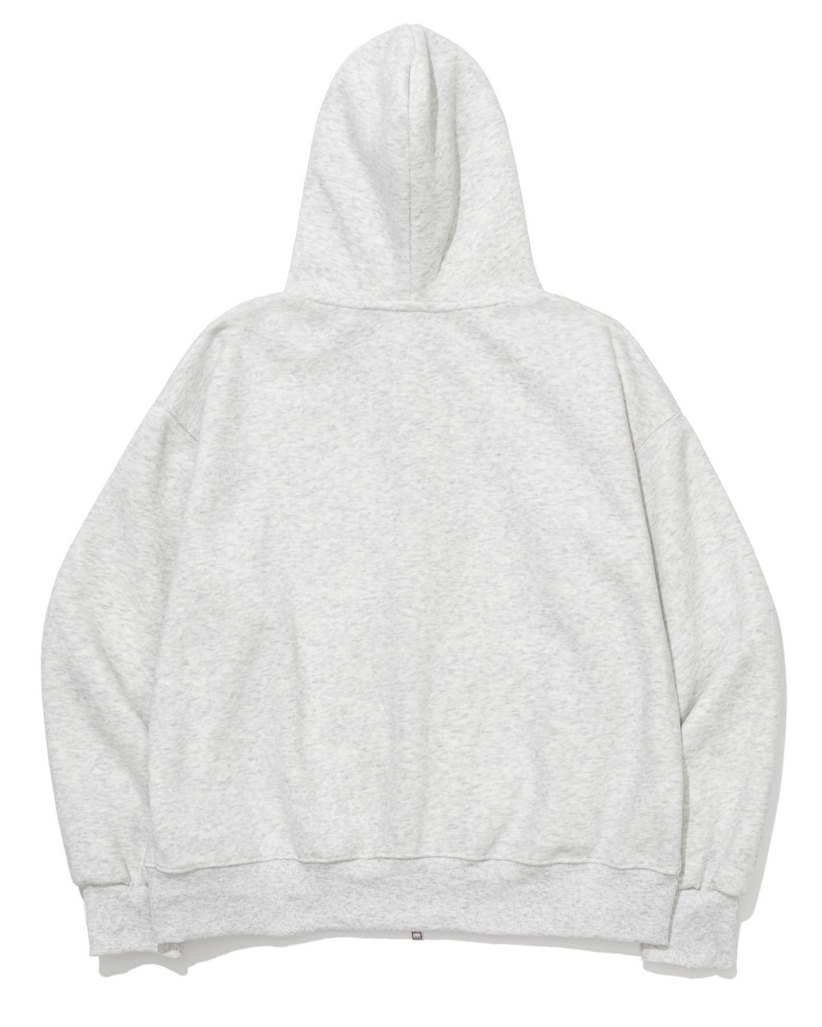 모아(MOAA) Heather Grey 2-Way Overfit Hooded Zip-up