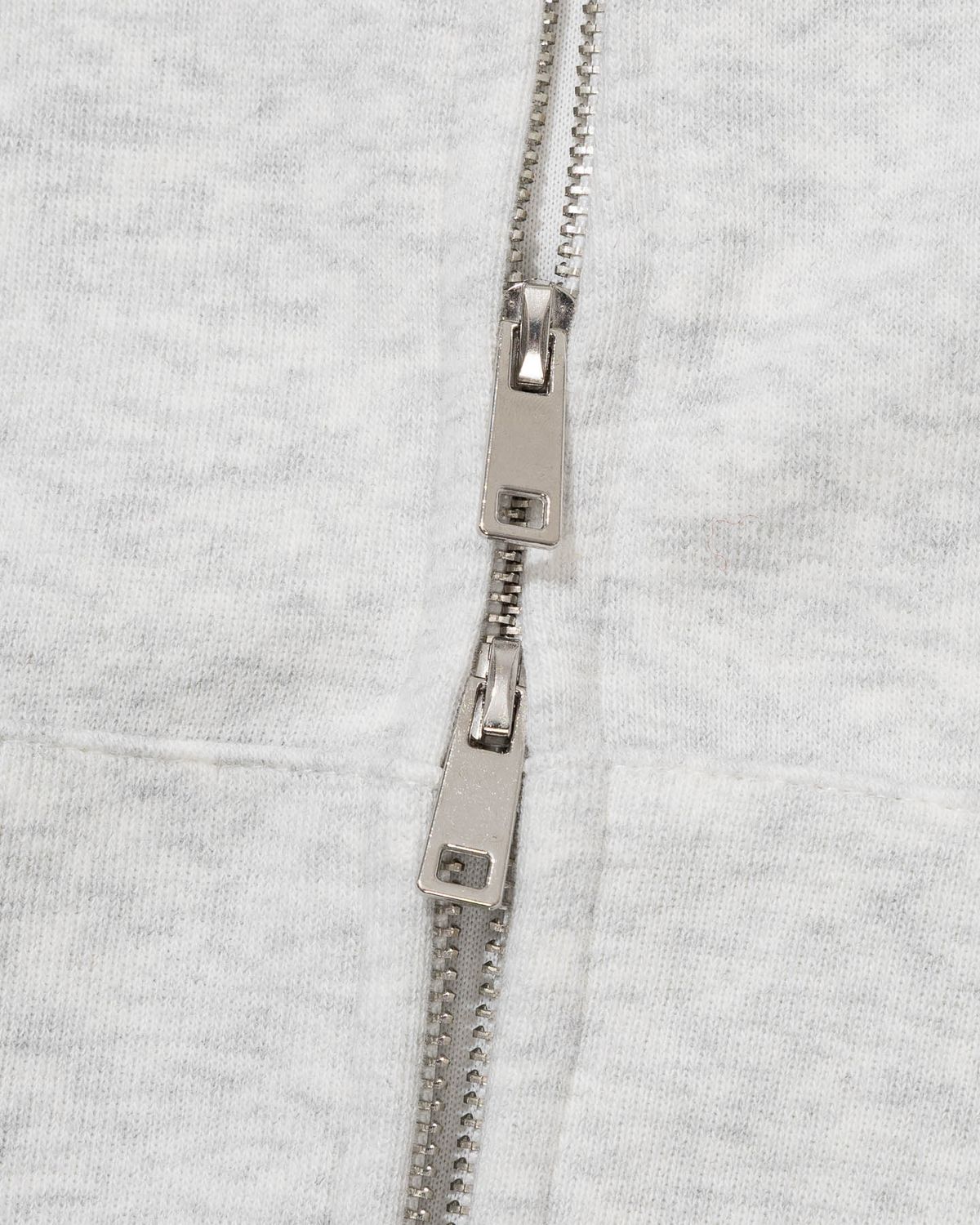 모아(MOAA) Heather Grey 2-Way Overfit Hooded Zip-up