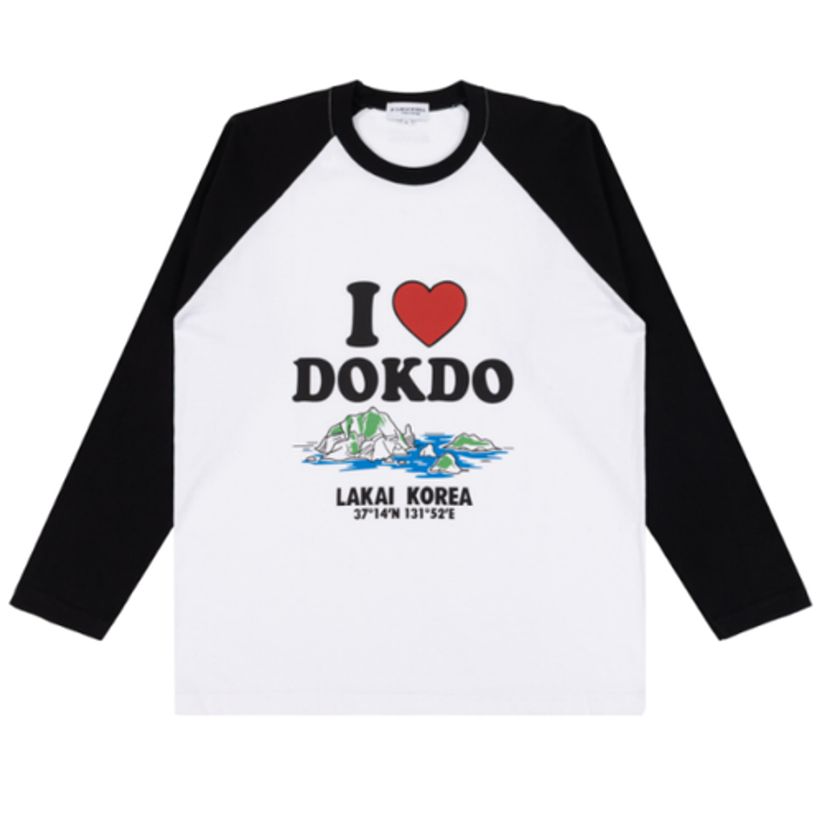 라카이(LAKAI) [상의] 아이러브 독도 나그랑 롱슬리브 긴팔티 (S~3XL)