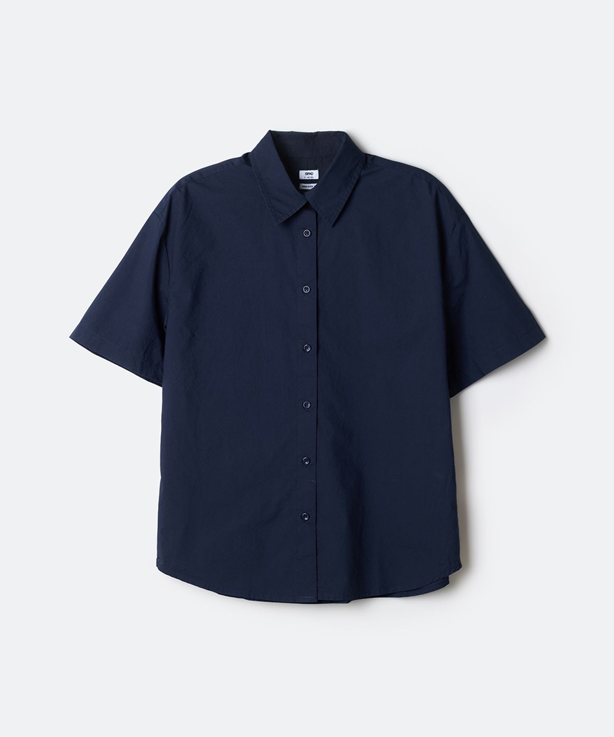 스파오(SPAO) 여성 세미 오버핏 반팔 셔츠_SPYWG25G01