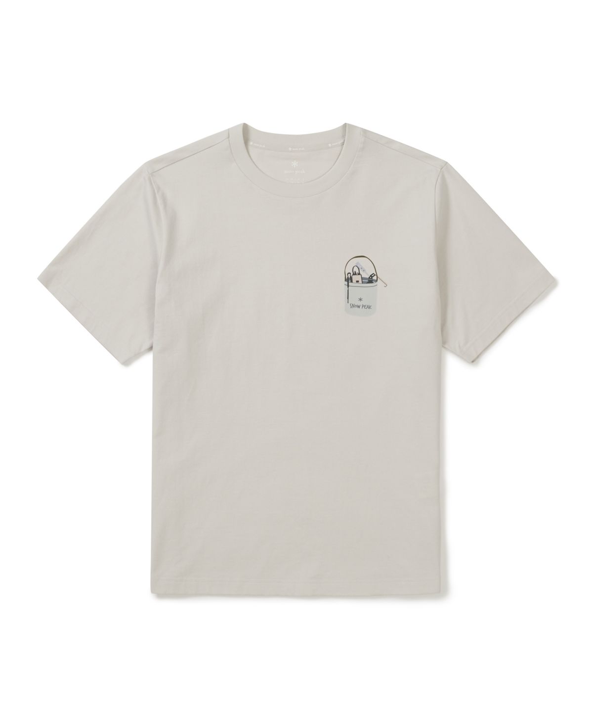 스노우피크 어패럴(SNOWPEAK APPAREL) 코튼 보타닉 그래픽 반팔 티셔츠 (S26MUFTS60) Light Beige