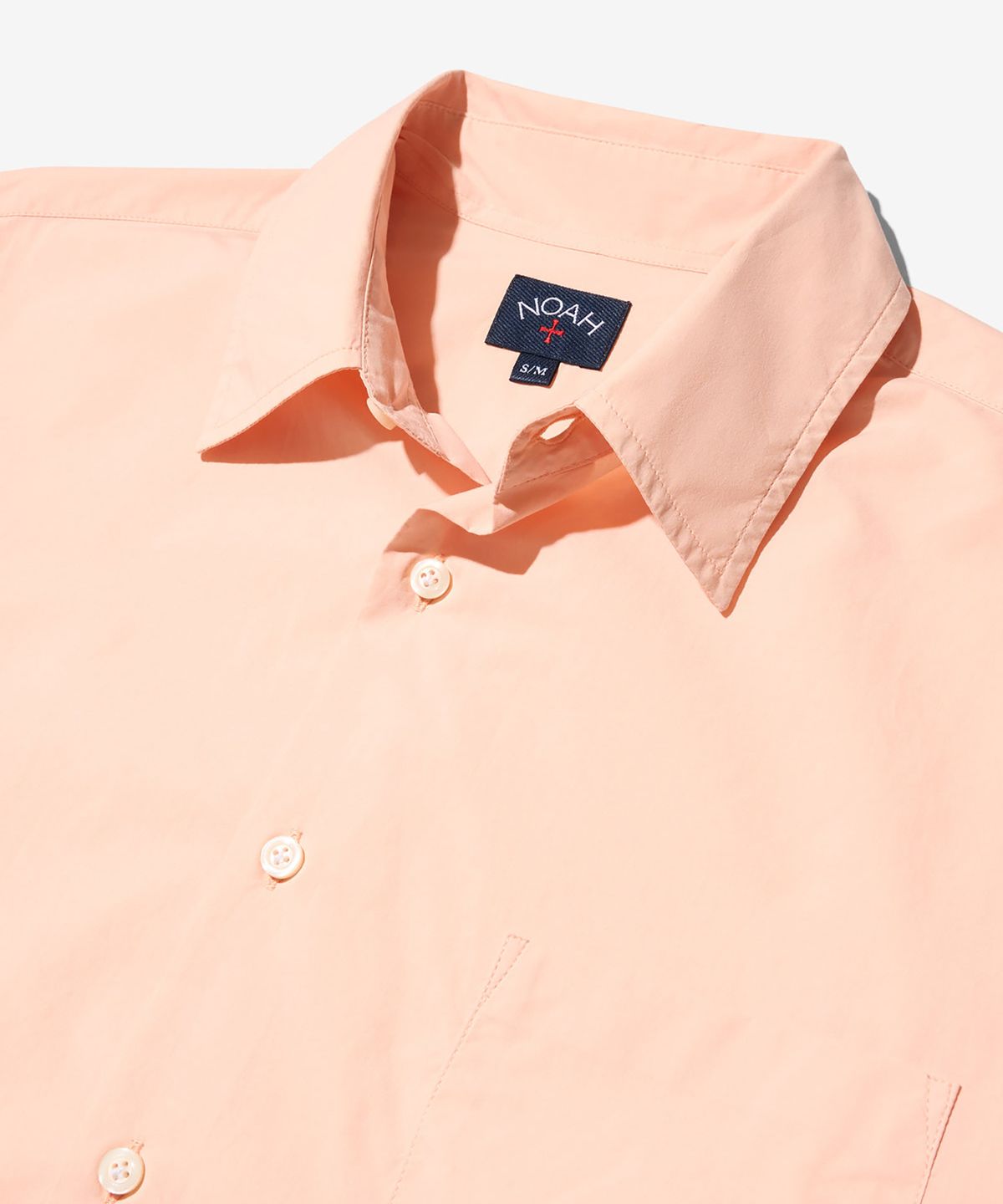 노아(NOAH) (U) 오버사이즈 포플린 셔츠 피치 OVERSIZED POPLIN SHIRT PEACH