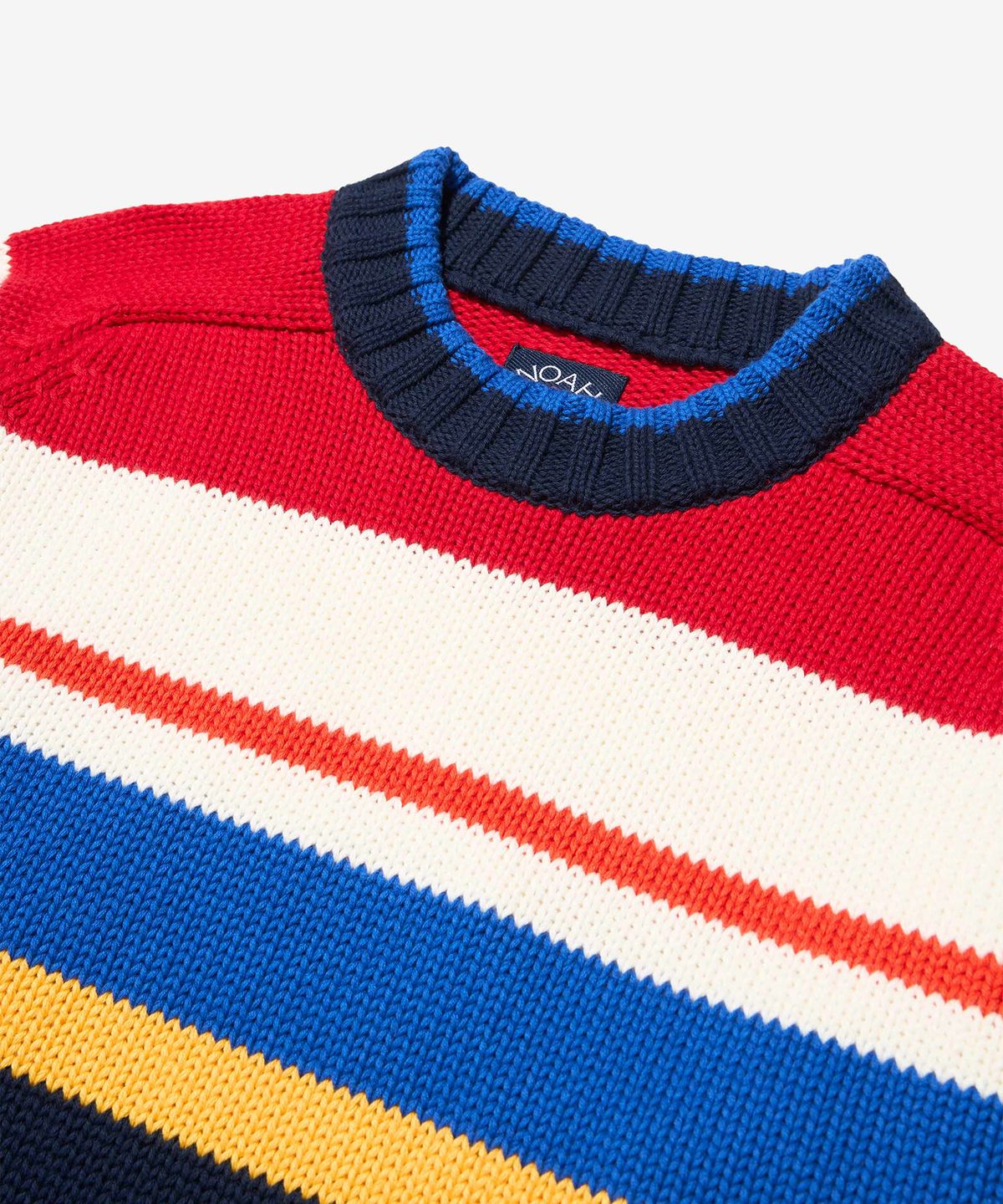 노아(NOAH) (U) 스트라이프 코튼 스웨터 멀티 스트라이프 STRIPED COTTON SWEATER MULTI STRIPED