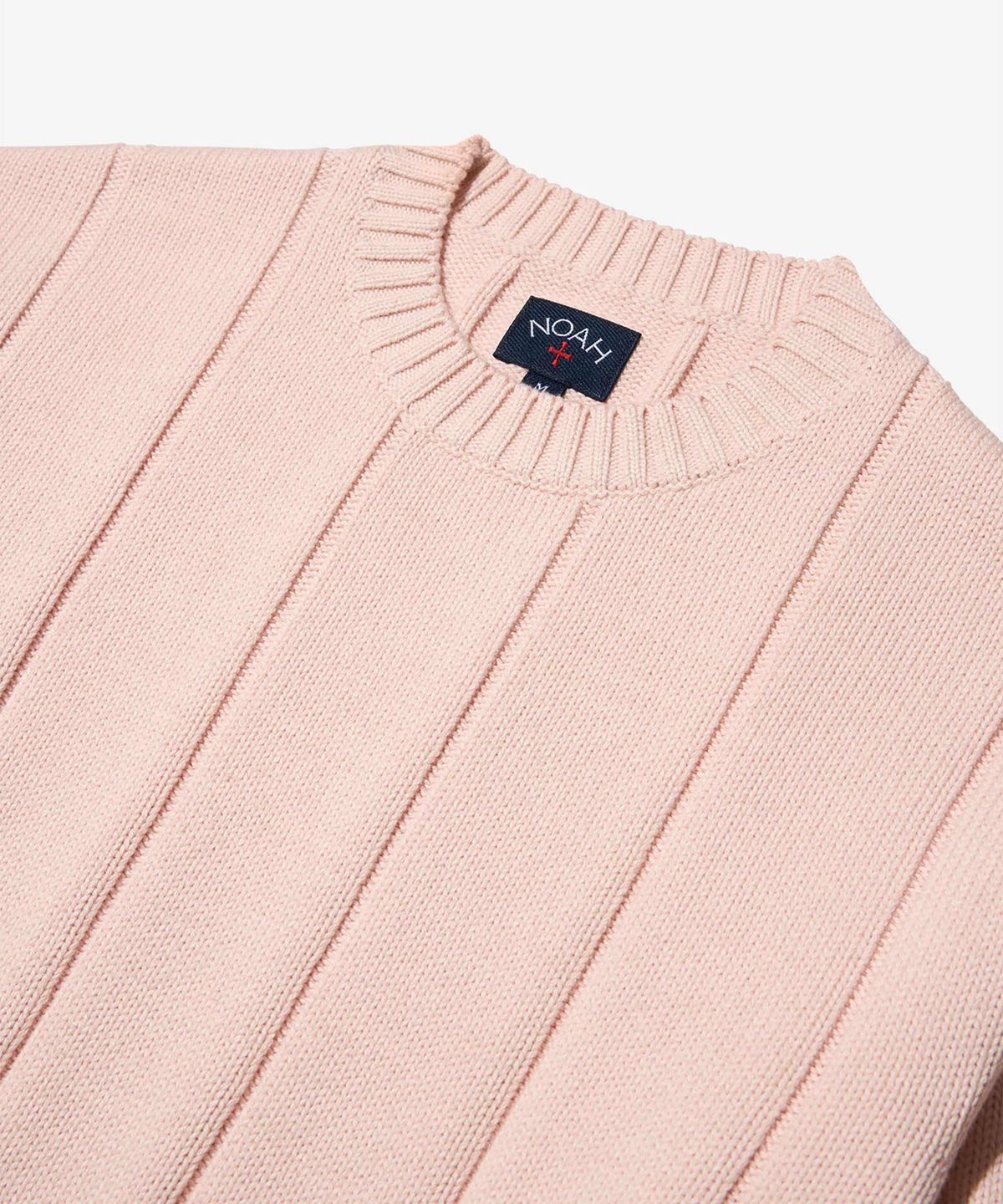 노아(NOAH) (U) 드롭 니들 스웨터 페일 핑크 DROP NEEDLE SWEATER PALE PINK