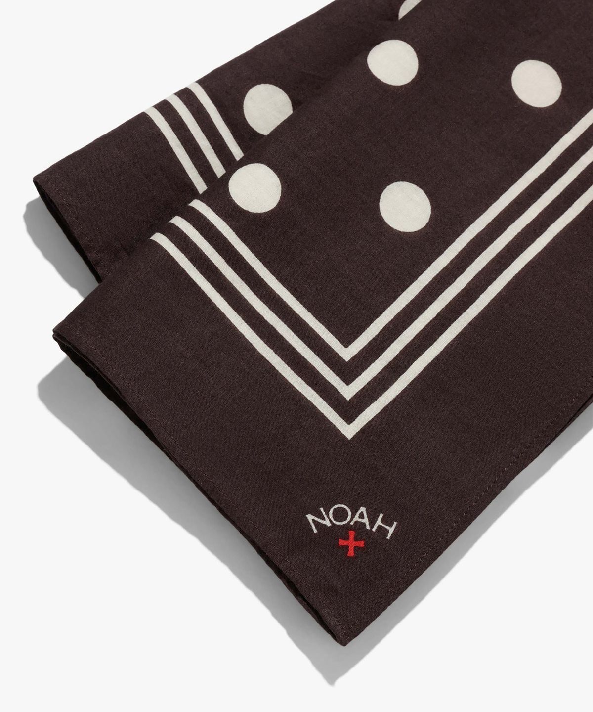 노아(NOAH) (U) 폴카 도트 반다나 브라운 크림 POLKA DOT BANDANA BROWN/CREAM