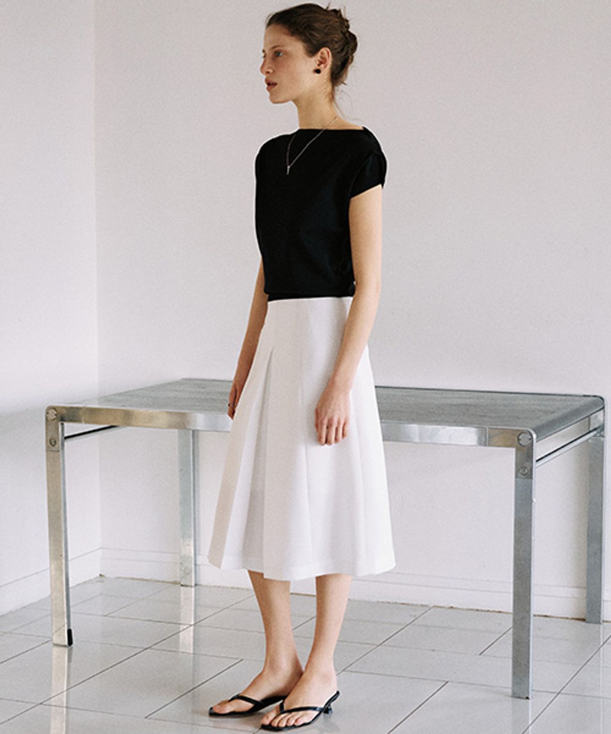 안젤로비안코(ANGELO BIANCO) Roa Midi Skirt