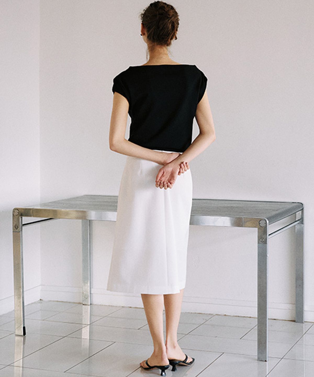 안젤로비안코(ANGELO BIANCO) Roa Midi Skirt