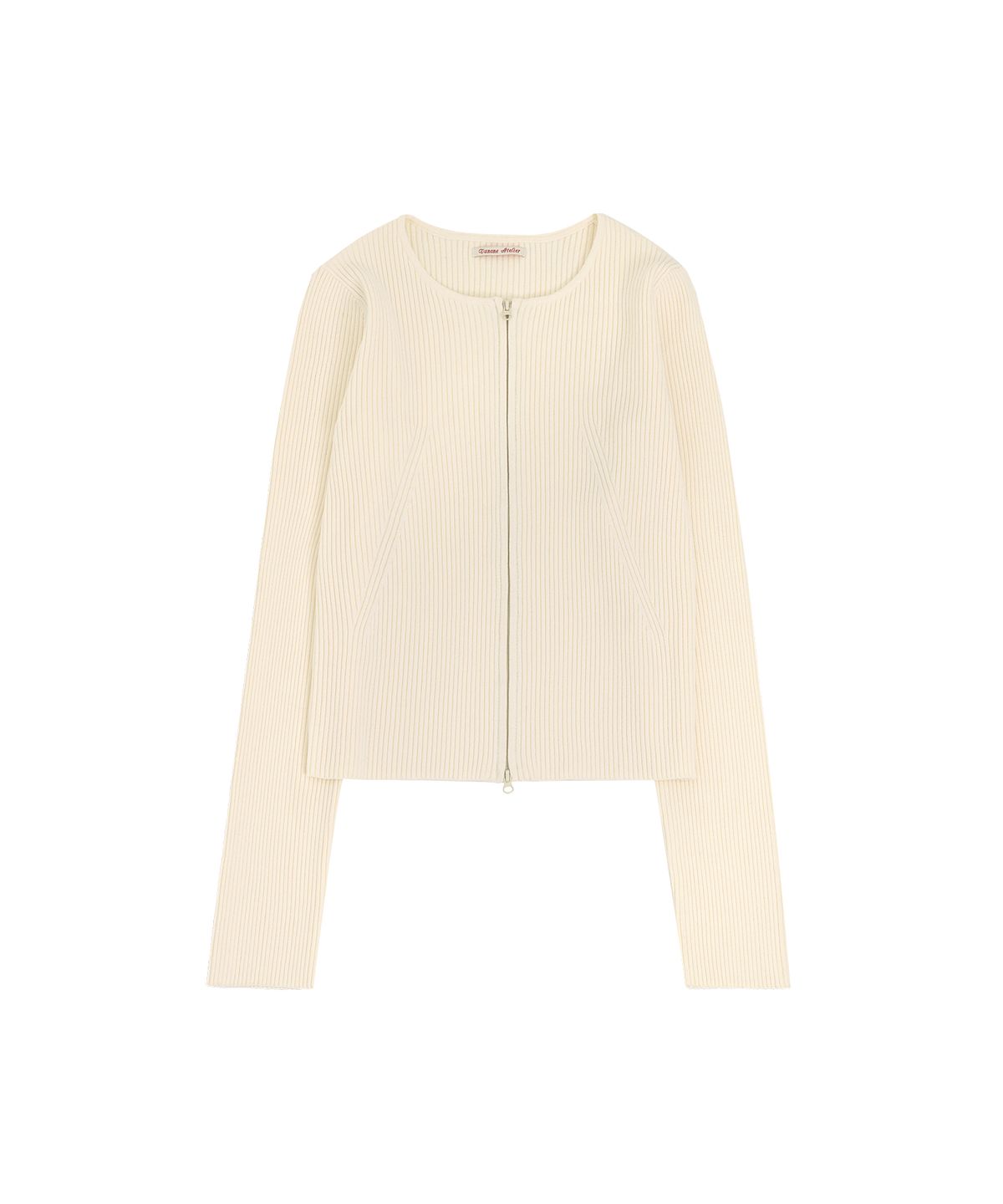 반원 아틀리에(VANONE ATELIER) KN4286 투웨이 클로저 니트_Light beige