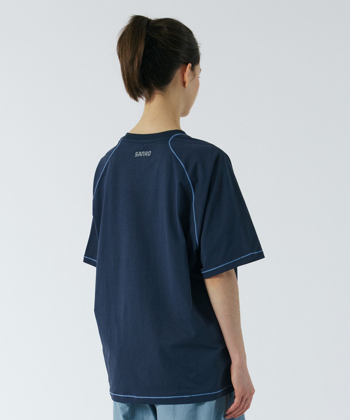 산로(SANRO) [UNISEX] 퀵드라이 라이트웨이트 숏슬리브 - 네이비