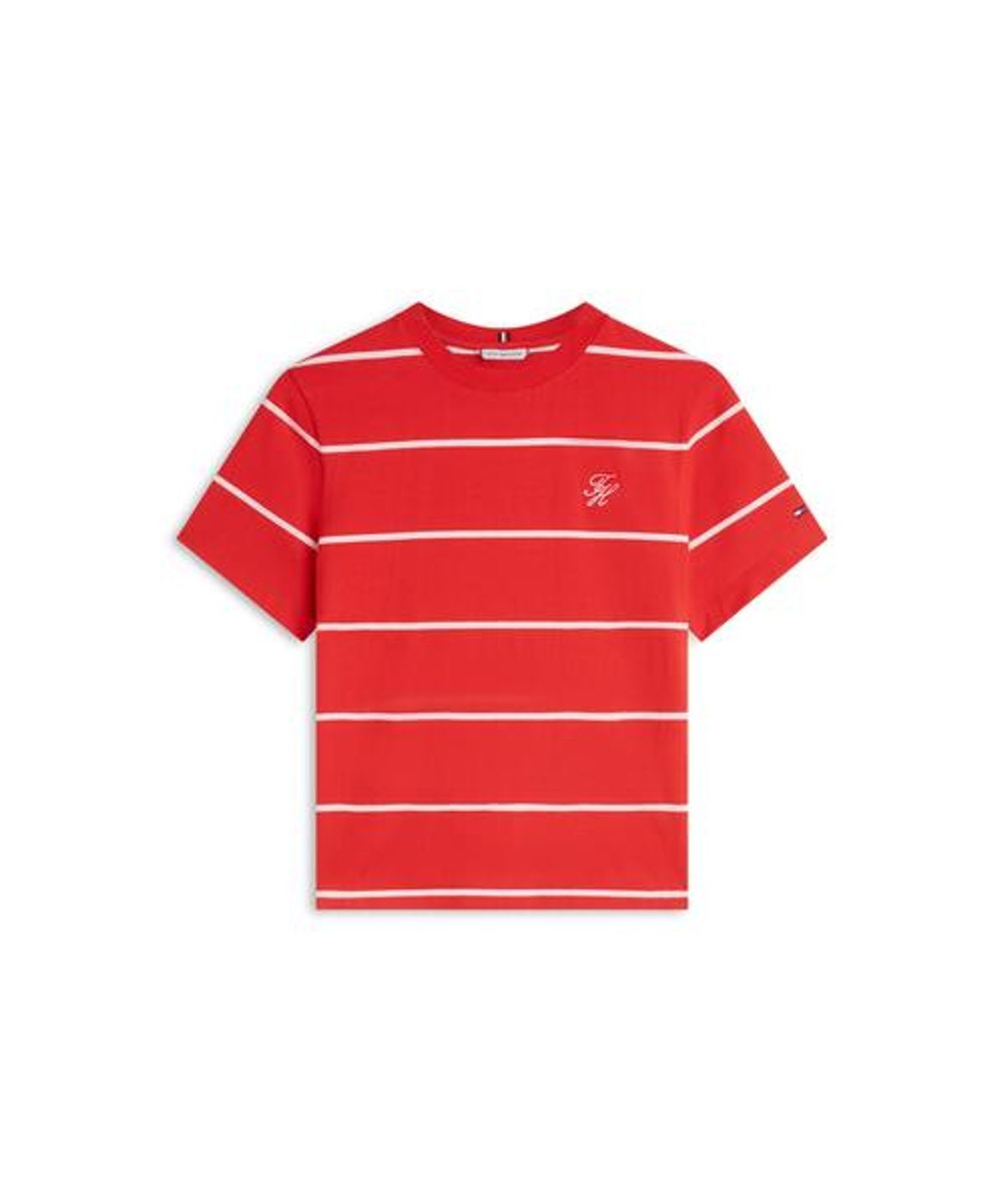 타미힐피거(TOMMY HILFIGER) 스크립트 로고 티셔츠 (T22G1TTO063WT10E5)