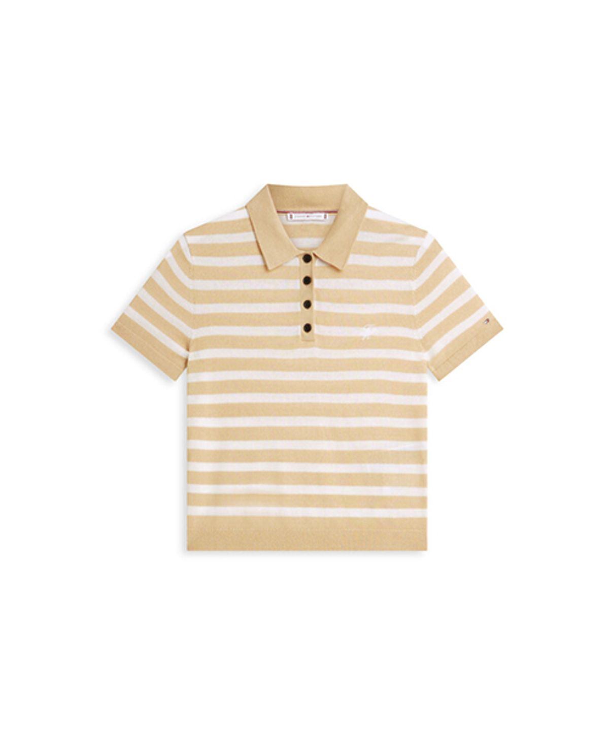 타미힐피거(TOMMY HILFIGER) 실크 블렌드 폴로 스웨터 (T22G1KTO066WT205C)