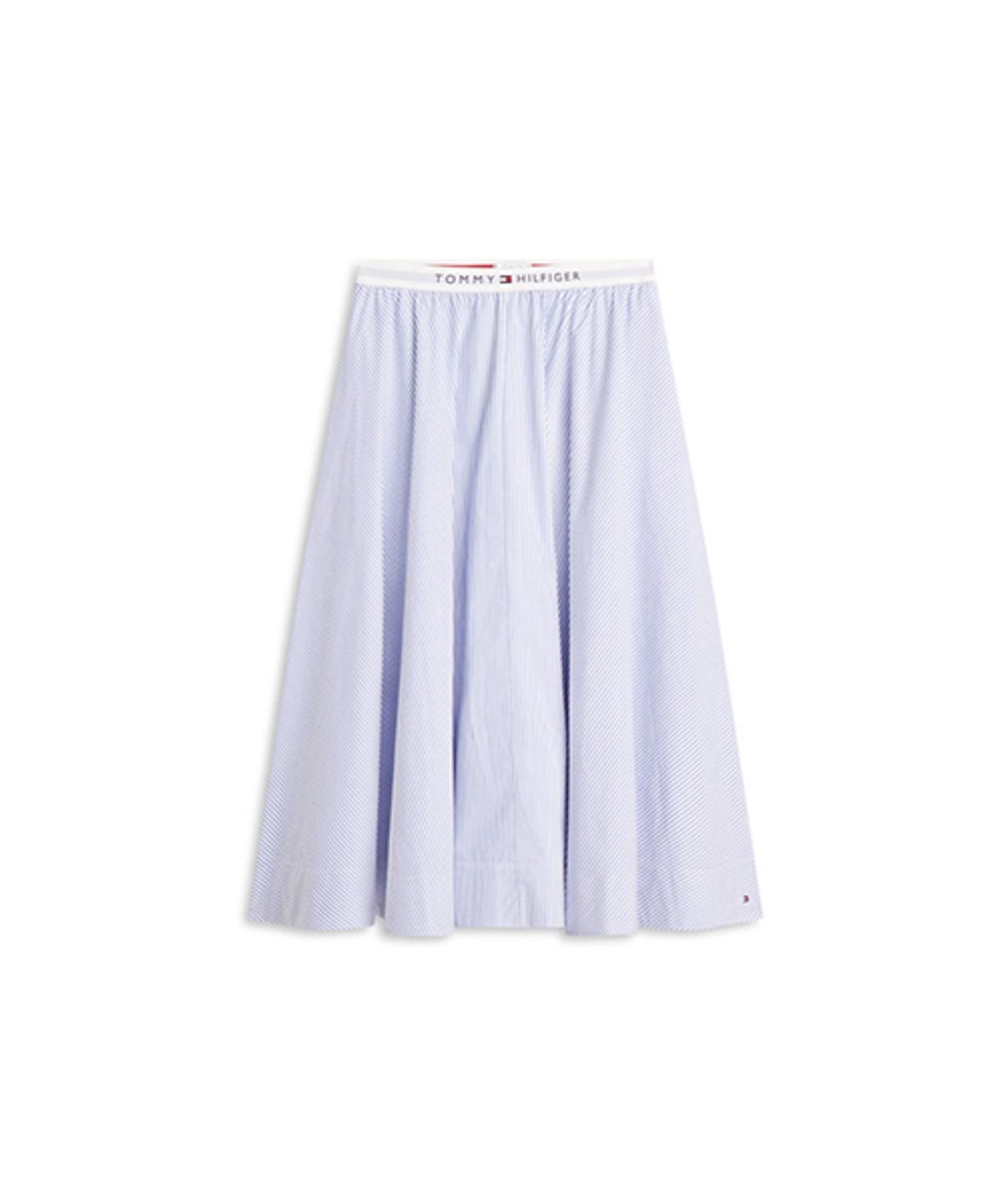 타미힐피거(TOMMY HILFIGER) 포플린 스트라이프 미디 스커트 (T22G1WSC065WT10Y9)
