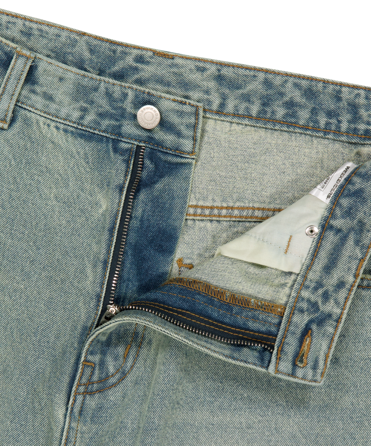 위캔더스(WKNDRS) FLAME DENIM SHORTS (S.DENIM)