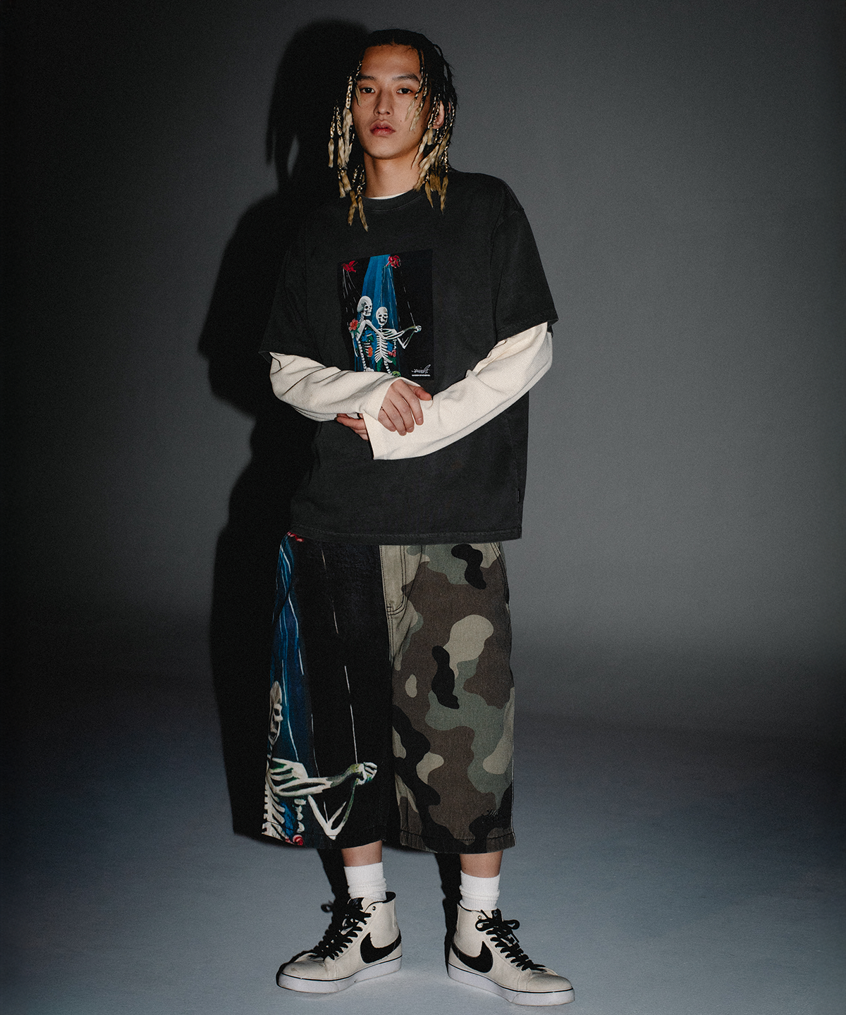 위캔더스(WKNDRS) WALTZ SHORTS (CAMO)