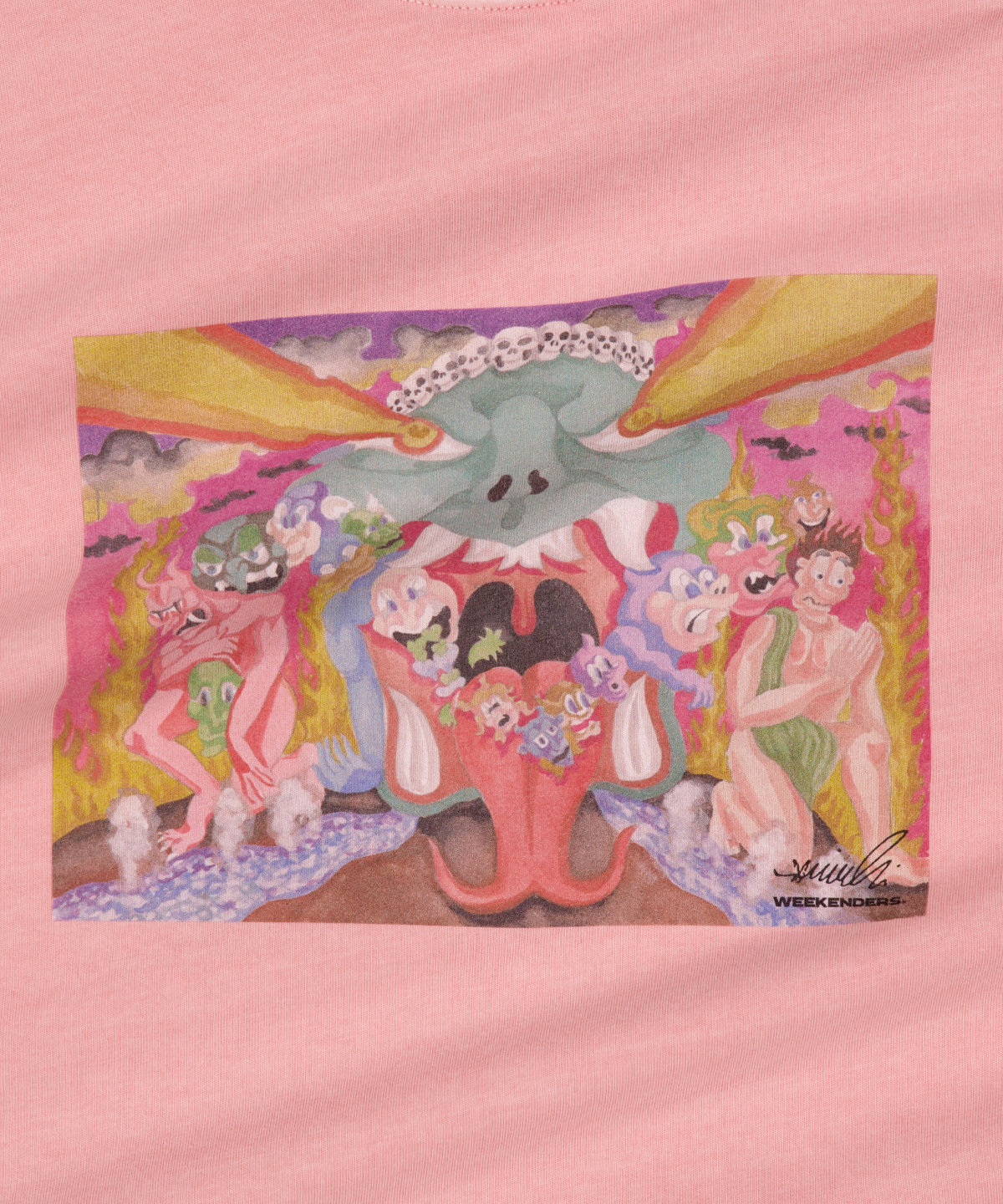 위캔더스(WKNDRS) GOBLIN T-SHIRT (PINK)