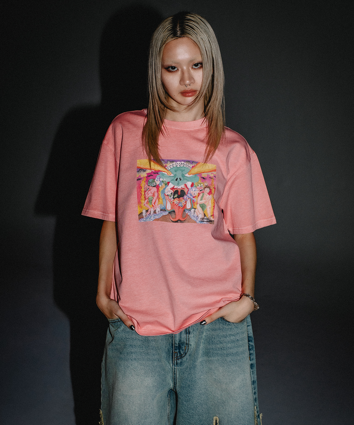 위캔더스(WKNDRS) GOBLIN T-SHIRT (PINK)