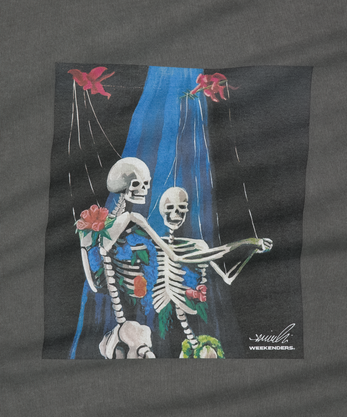 위캔더스(WKNDRS) WALTZ T-SHIRT (CHARCOAL)
