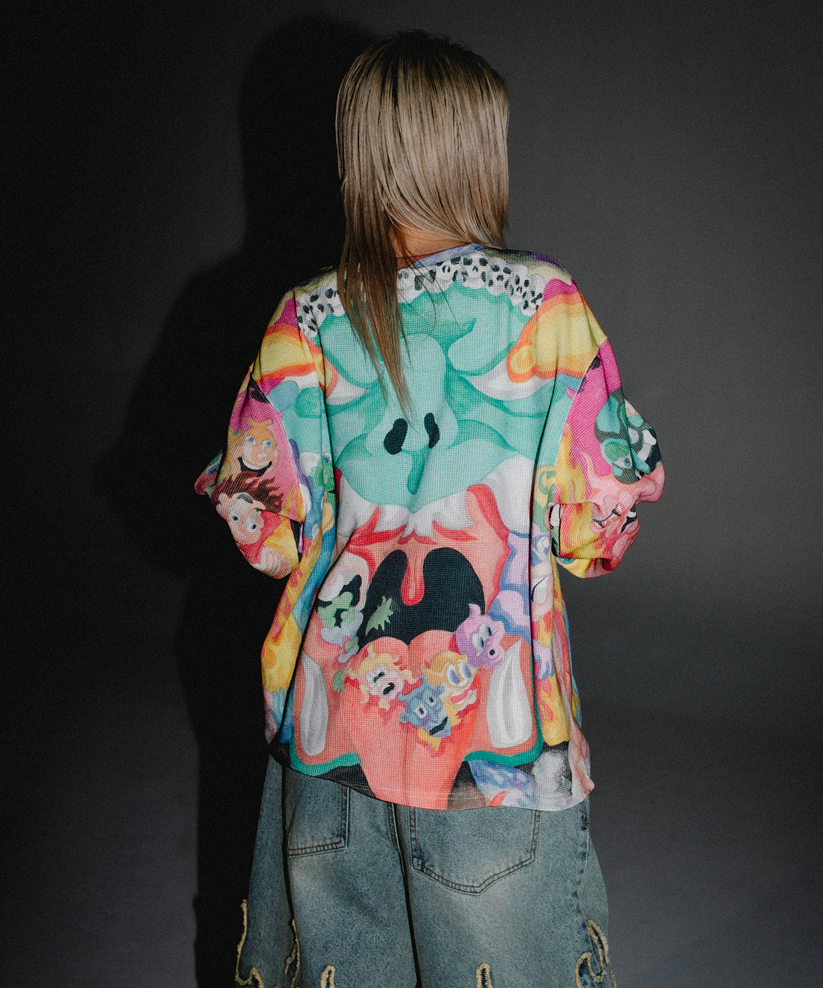 위캔더스(WKNDRS) GOBLIN WAFFLE LS T-SHIRT (MIX)