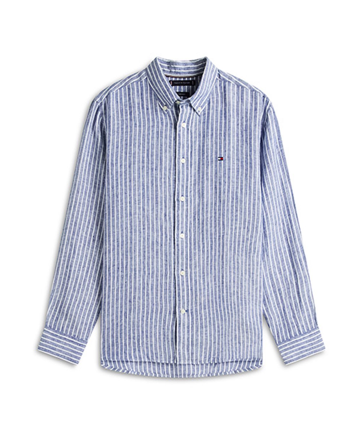 타미힐피거(TOMMY HILFIGER) [Asian fit] 린넨 벵갈 스트라이프 셔츠 (T12G1WSH180MT20A4)