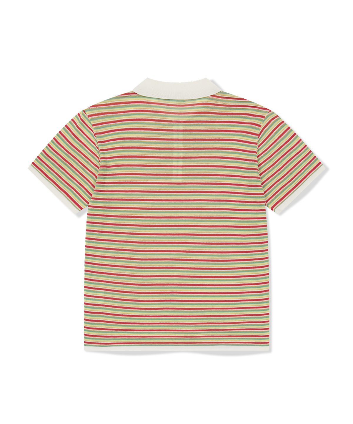 위캔더스(WKNDRS) AP STRIPED HALF-ZIP POLO (YELLOW)