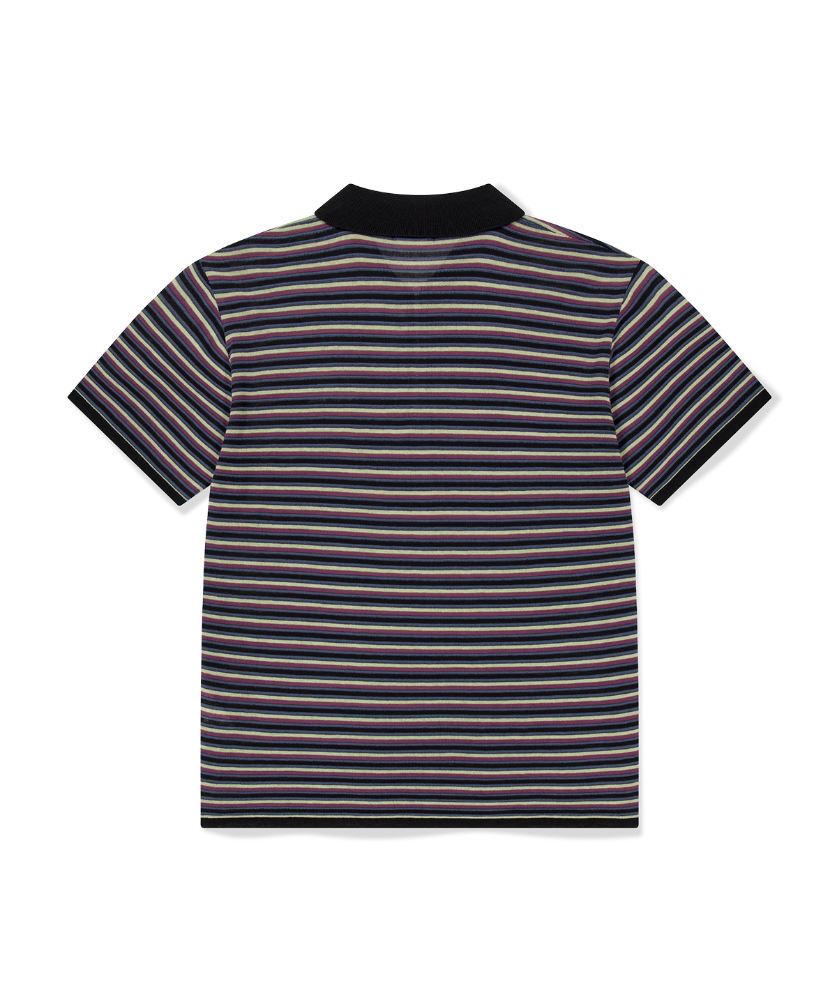 위캔더스(WKNDRS) AP STRIPED HALF-ZIP POLO (BLACK)