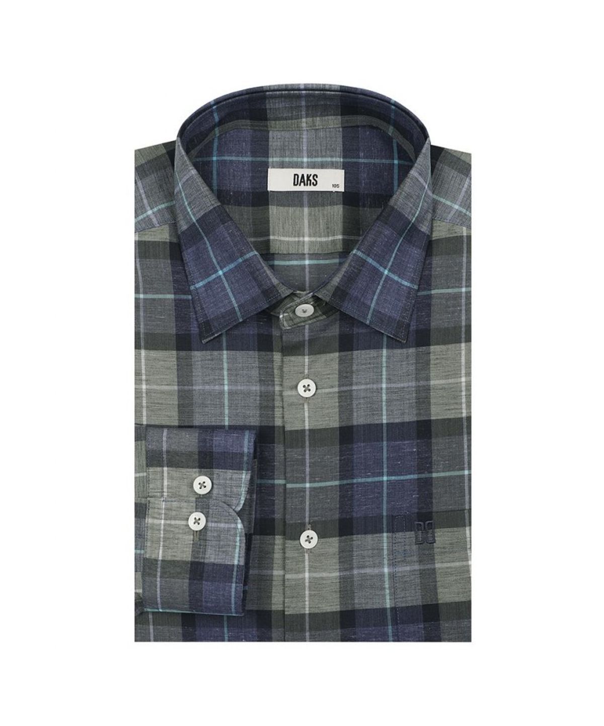 닥스셔츠(DAKS SHIRTS) 이지케어 린넨혼방 미디움체크셔츠_DMS1SHCL110E1