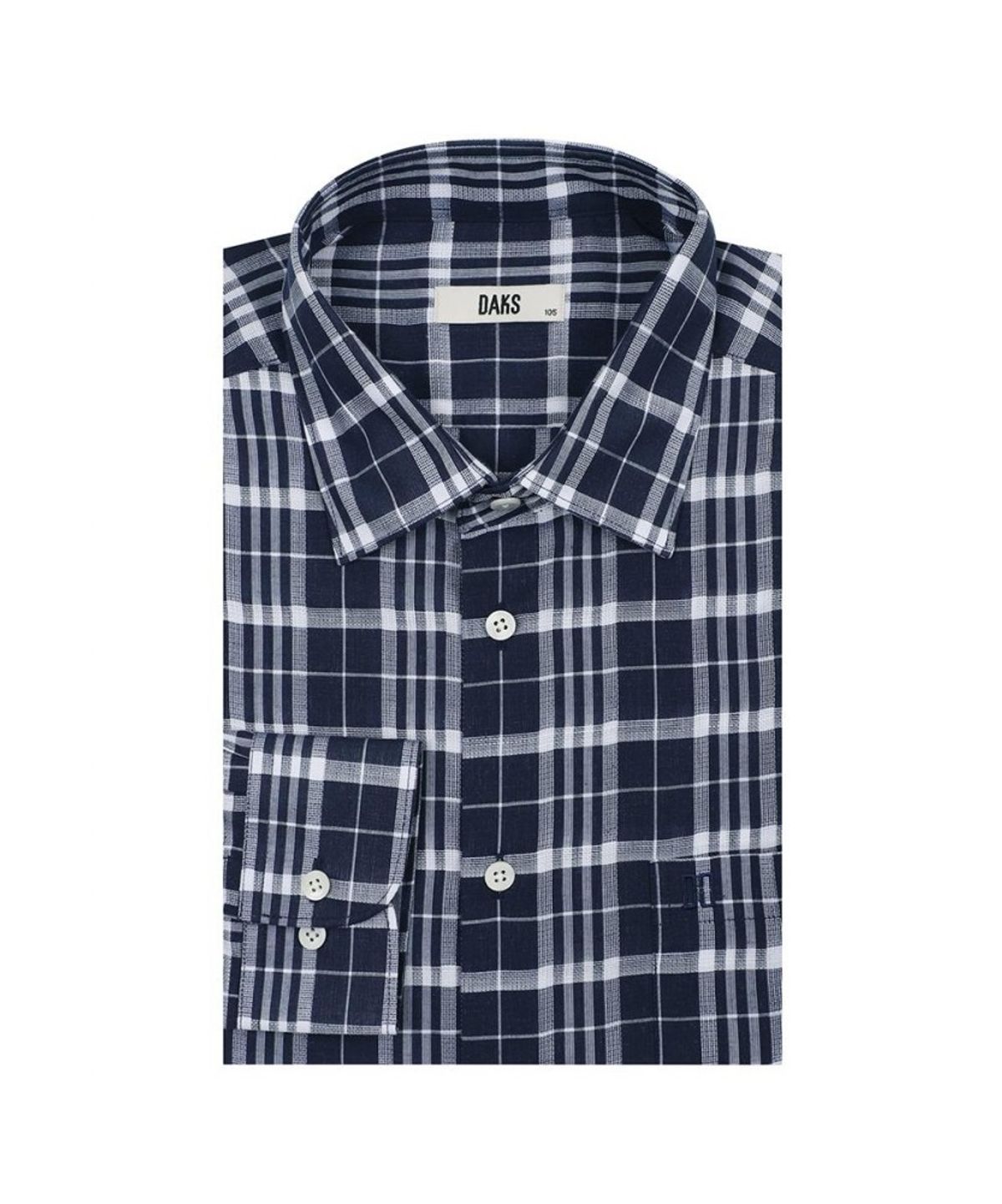 닥스셔츠(DAKS SHIRTS) 이지케어 린넨혼방 미디움체크셔츠_DMS1SHCL112N1