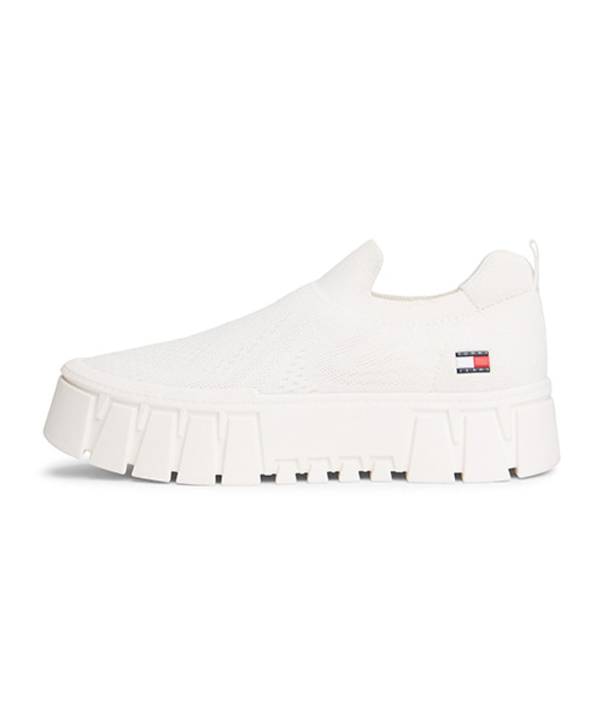 타미진스(TOMMY JEANS) 비 청키 니트 스니커즈-화이트(T52G1ARS210JT1YBL)