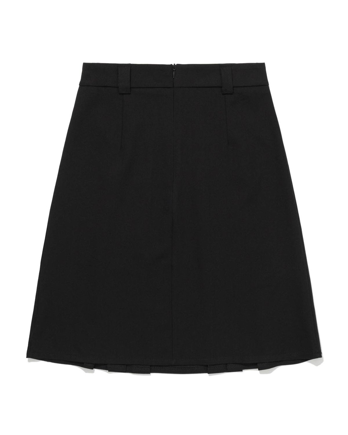 모아(MOAA) Minimal Pleated A-line Skirt (GREY)
